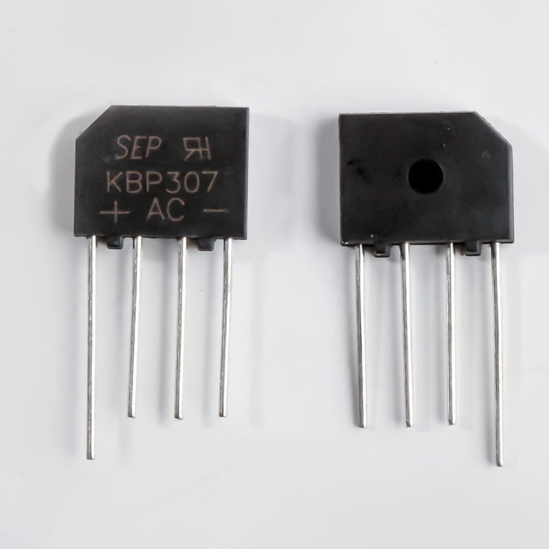 FOXTIP KBP307 Diode Bridge Rectifier 3A 700V KBP307G Flat Single Phase Rectifiers 3 Amp 700 Volt for Printed Circuit Boards(Pack of 22pcs) - Image 3